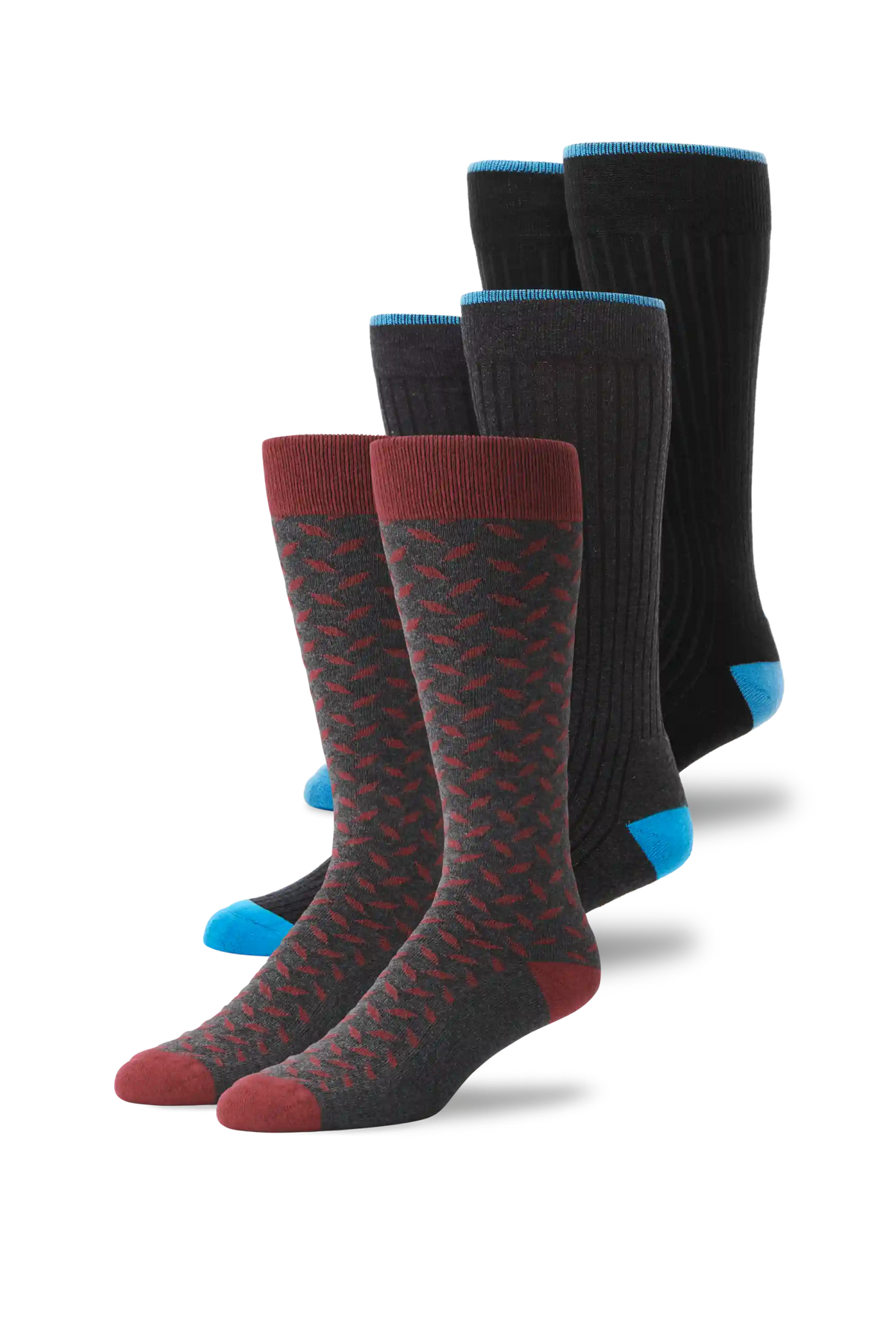 3-Pack Everyday Extended Crew Socks