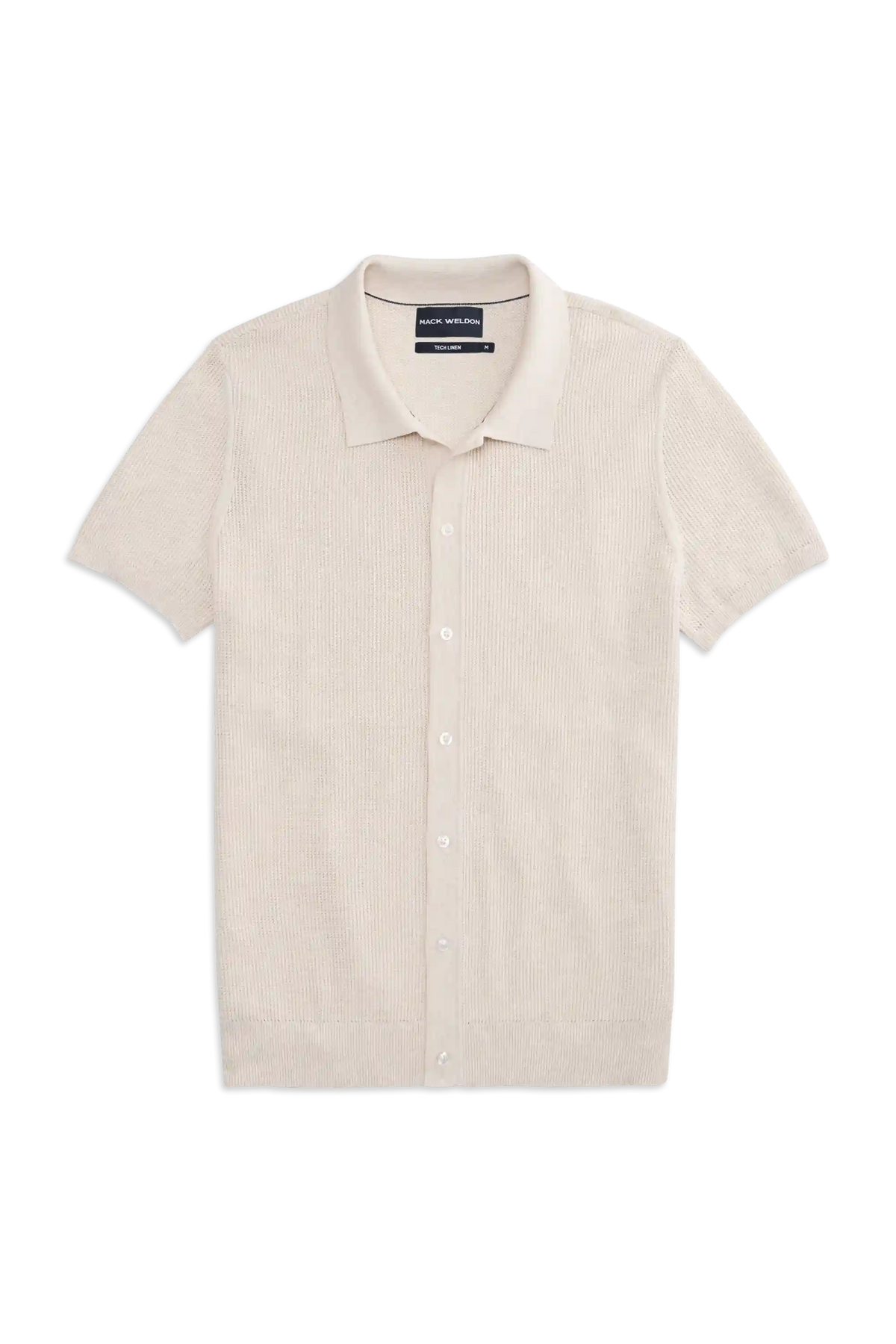 Tech Linen Button Up Sweater Polo