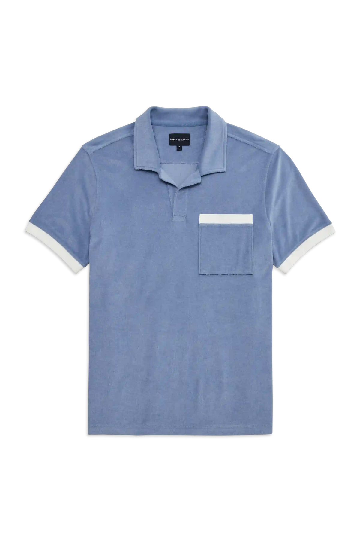 Terry Cloth Johnny Collar Polo